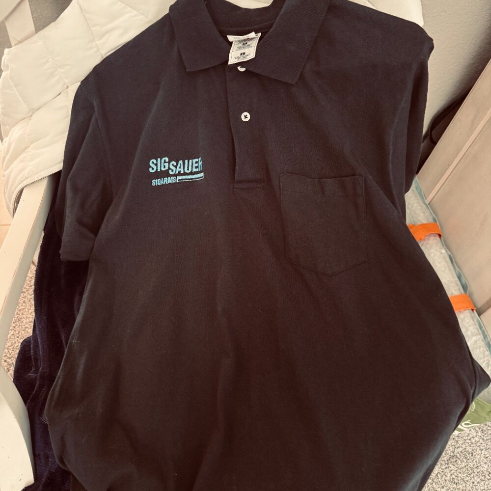 Sig Sauer Logo Black Polo Shirt